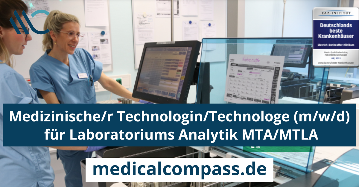 Dietrich-Bonhoeffer-Klinikum Neubrandenburg Medizinische/r Technolgin/Technologe (m/w/d) für Laboratoriums Analytik MTA/MTLA medicalcompass.de